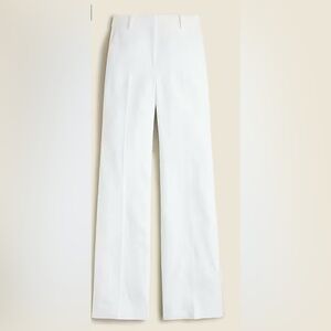 J Crew Carolina flare pant in stretch linen blend
